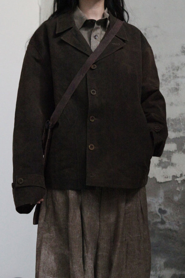 AVIVA JIFEI XUE Collar Deck Jacket AJX-SS24-CDJ-BK-ZONGKA